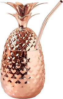 Oggi Stainless Steel Pineapple Cup with Stand & Lid – 12oz