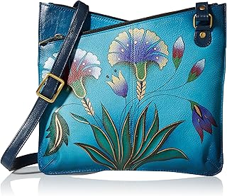 Anna by Anuschka Women’s Genuine Leather Multicompartment Cross Body