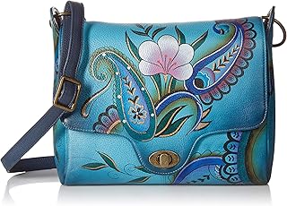 Women’s Genuine Leather Flap-Over Medium Shoulder Bag