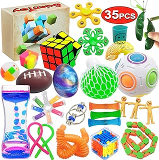 Scientoy Fidget Toy Set, 35 Pcs Sensory Toy for Kids and Adults
