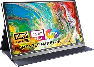 KYY Portable Monitor 15.6inch 1080P FHD with Smart Cover