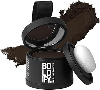 BOLDIFY Hairline Powder – Root Touch Up Hair Color for Gray Coverage
