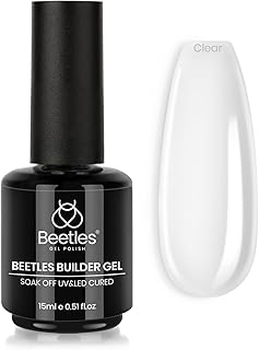 Beetles Builder Gel for Nails 0.51 OZ – 8 in 1 Clear Nail Gel