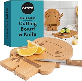 OTOTO Wooden & Plastic Cutting Board – Fun & Spooky Design