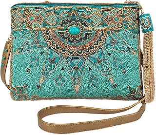 New Day Beaded Handbag Clutch – Sunburst Design Crossbody Evening Bag
