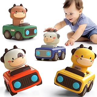 iPlay, iLearn Press to Go Car Toys for Toddlers 1-3