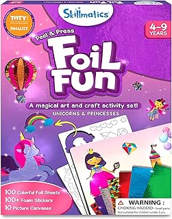 Skillmatics Foil Fun – Unicorns & Princesses Art Kit for Kids