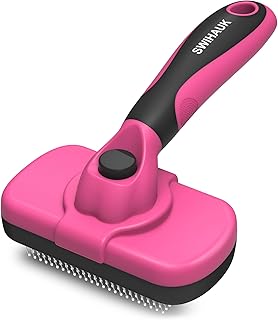 Swihauk Self Cleaning Slicker Brush for Dogs & Cats – Pink