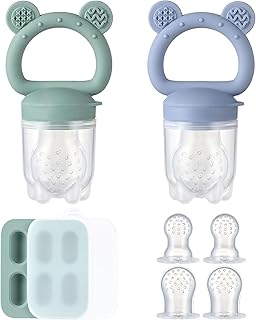 2 Pack Silicone Baby Fruit Feeder by Brand – Teething Relief
