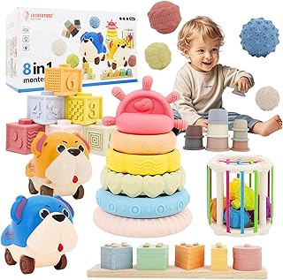 Premium Baby Toys for 6-18 Months – 8 in 1 Montessori Set
