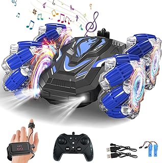 LOOZIX Gesture Sensing RC Stunt Car with Lights and Music