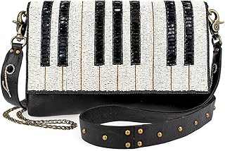 Mary Frances Keynote Beaded Handbag – Piano-Key Design