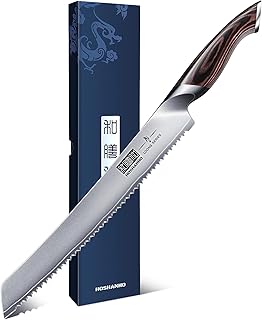 HOSHANHO 10 Inch Japanese High Carbon Stainless Steel Bread Knife
