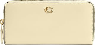 Essential Slim Accordion Zip Wallet by Coach in Moonlight