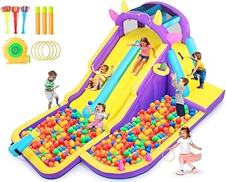 JOYLDIAS Inflatable Water Slide – Fun Bounce House for Kids