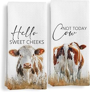 Funny Cow Gifts Hand Towels Set of 2 – Hello Sweet Cheeks