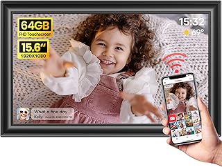 Frameo 64GB 15.6″ WiFi Digital Picture Frame – Perfect Gift