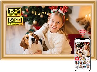 Frameo 64GB 15.6″ WiFi Digital Picture Frame – Large Touch Screen