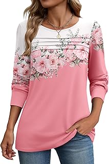 Zeagoo Long Sleeve Casual Fall Fashion Blouse for Women