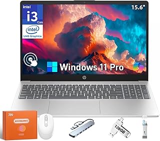 HP 2025 Touchscreen Laptop with Copilot-AI Chat Accessories