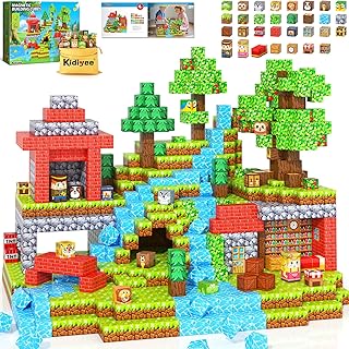 150PCS Magnetic Blocks – Mine Magnet World Forest Animal Set