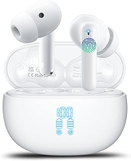 Ai Translation Earbuds Real Time – Bluetooth Translator by Light White