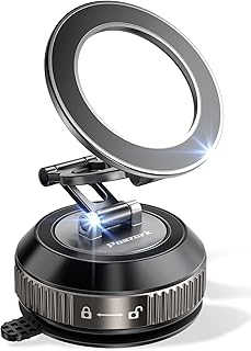 Tri-Folding Car Phone Holder for Magsafe – Strongest Suction & Magnetic