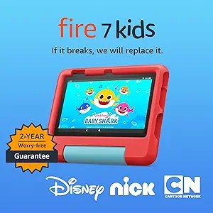Amazon Fire 7 Kids Tablet – Newest Model for Ages 3-7