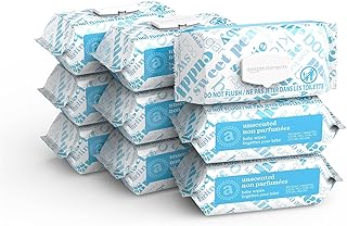 Amazon Elements Baby Wipes, Unscented, 810 Count