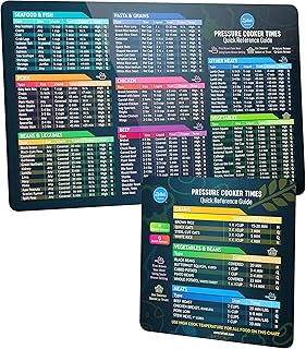 Instant Pot Cooking Times Chart Magnet – Easy to Use & Clean