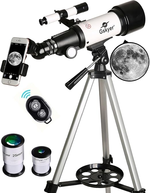 Gskyer Travel Telescope with Carry Bag and Phone Adapter