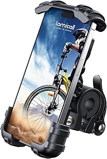 Lamicall Bike Phone Holder, Motorcycle Mount for Smartphones