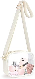 Clear Crossbody Bag, Stadium Approved Clear Purse Bag for Concerts
