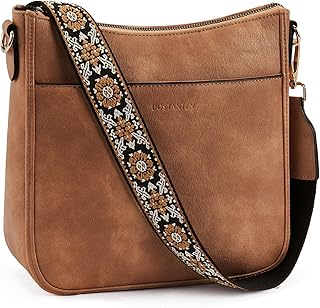 BOSTANTEN Trendy Vegan Leather Crossbody Bag for Women