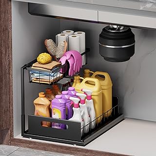 Ceetug Under Sink Organizers and Storage – Sturdy Metal Design