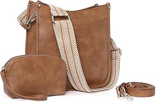 CLUCI Purses for Women, Vegan Leather Crossbody Bags, 2PCS Set