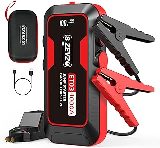 S ZEVZO ET03 Car Jump Starter 4000A – Powerful & Portable