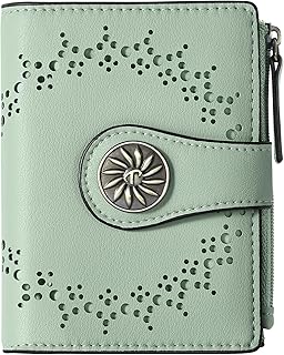 Tipmile Small Wallet for Women Bifold RFID Blocking Leather