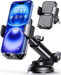 3-in-1 Car Phone Holder by Strongest Suction – 360° Adjustable Mount