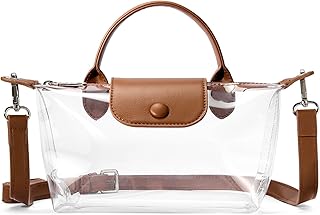 BOSTANTEN Clear Bag for Stadium Approved Small Crossbody Purse