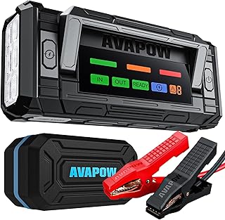 AVAPOW 8000A Battery Jumper Starter with 4″ HD Display