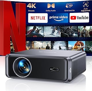 [Netflix-Licensed] Smart Outdoor Projector with WiFi6 and Bluetooth