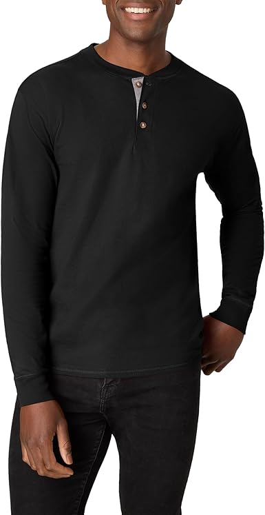 Hanes Men’s Beefy Henley Shirts