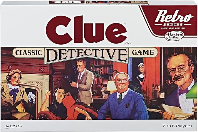 Hasbro Gaming Clue 1986 Edition Board Game
