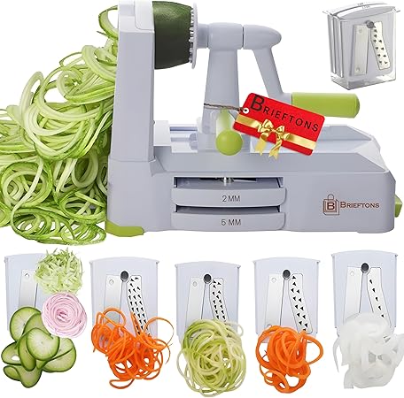 Brieftons 5-Blade Vegetable Spiralizer
