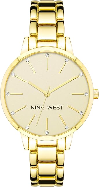 Nine West Crystal Accented Bracelet Watch