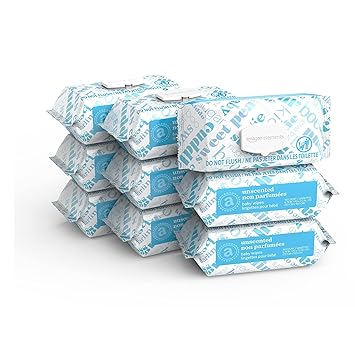 Amazon Elements Baby Wipes, Unscented