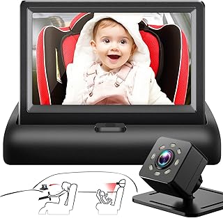 Shynerk Baby Car Mirror with HD Display