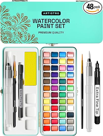 ARTISTRO Watercolor Paint Set – Portable