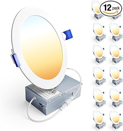Ensenior 12 Pack LED Recessed Lights